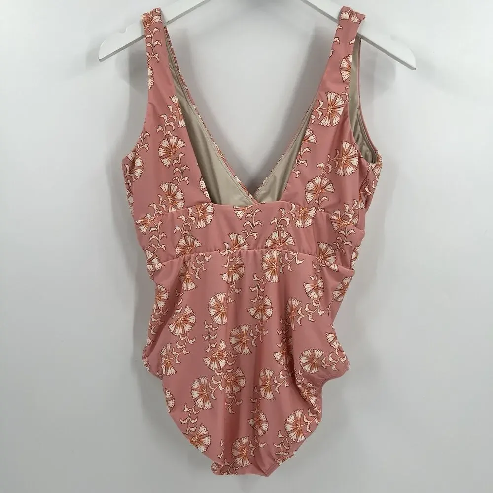 Hermoza Noni V-Neck Sculpting One Piece Swimsuit‎ Fiori Color Women’s Size 10